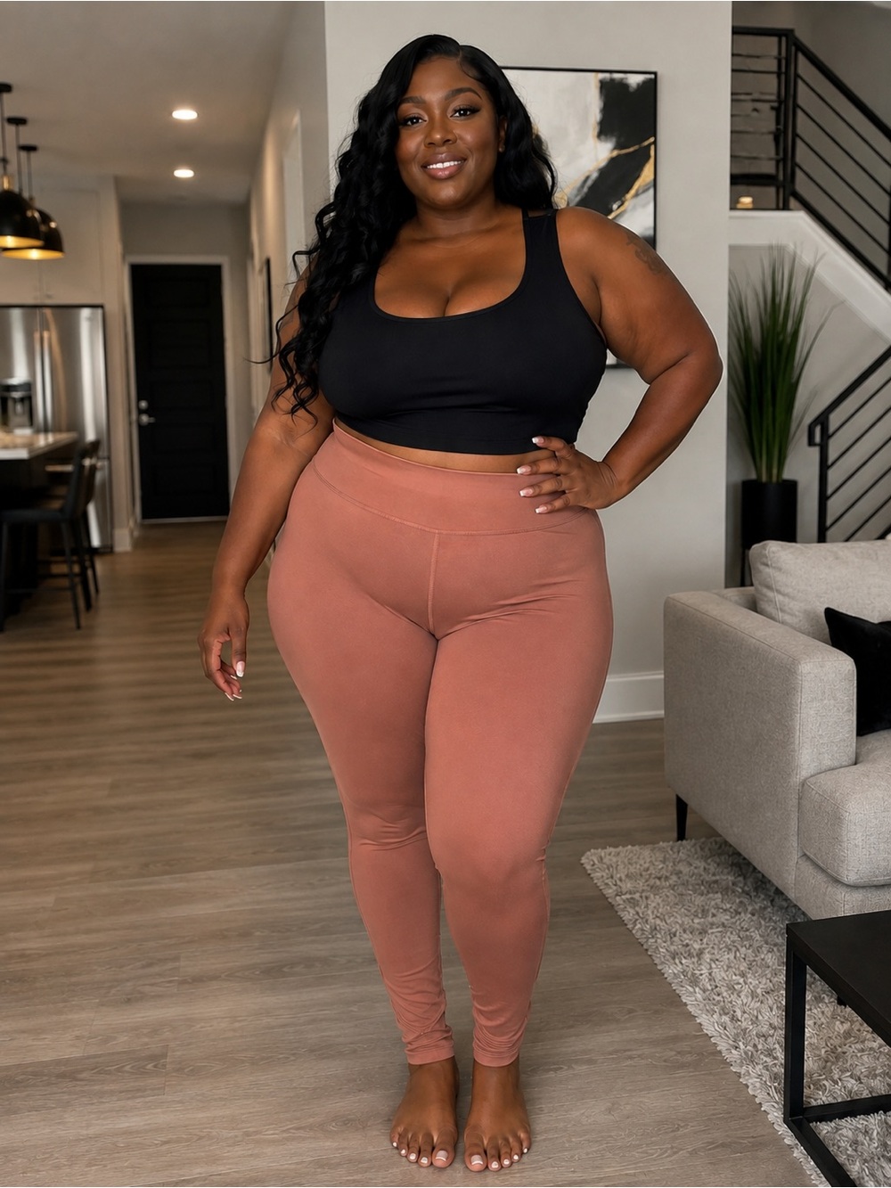 ALL in motion High-Rise Leggings in MAUVE